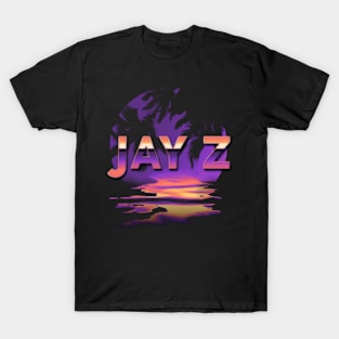 Thanksgiving Jay Name Z Vintage Styles Purple 70s 80s 90s T-Shirt